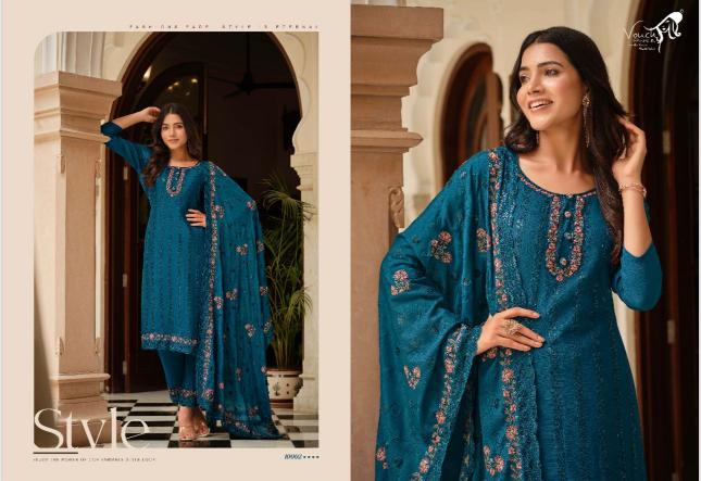 Vouch Nooreh Chinon Embroidered Salwar Kameez Wholesale catalog