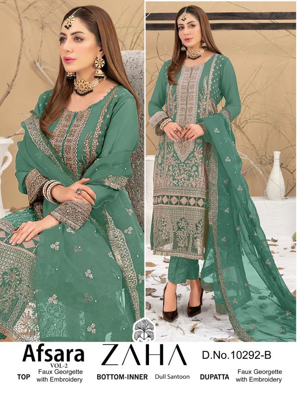 Zaha Afsara Vol 2 Georgette Salwar Kameez Wholesale catalog