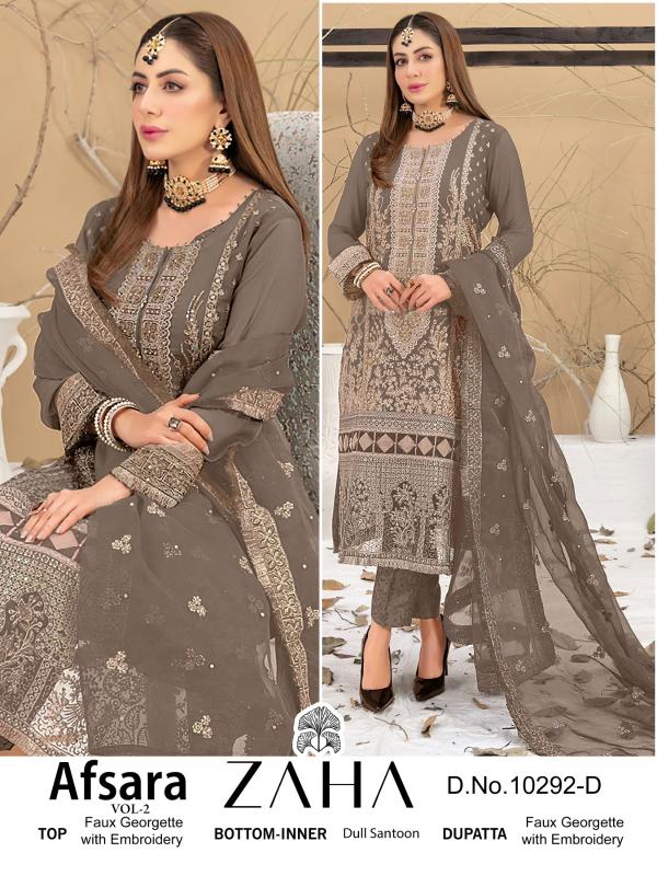 Zaha Afsara Vol 2 Georgette Salwar Kameez Wholesale catalog