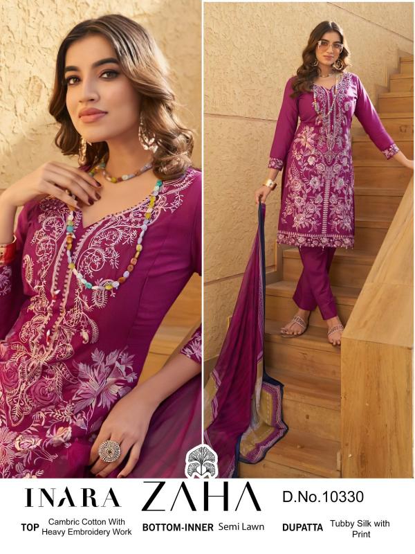 Zaha Inara Vol 1 Cotton Salwar Kameez Wholesale catalog
