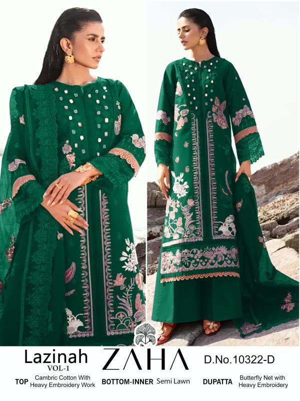 Zaha Lazinah Vol 1 Salwar Kameez Wholesale catalog