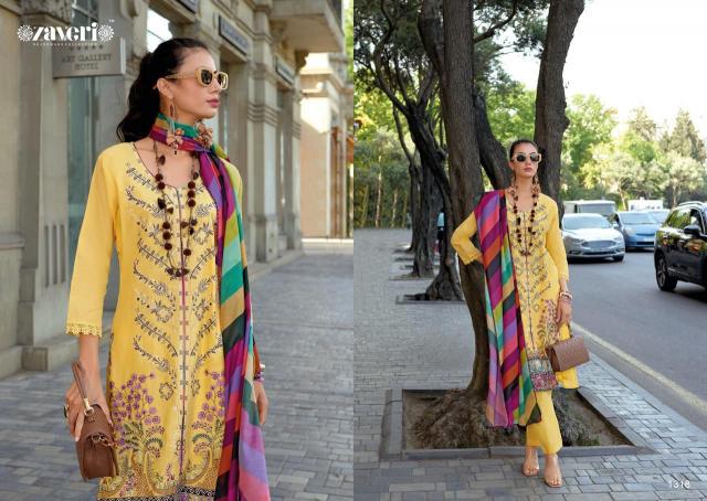 Zaveri Firuza Designer Cotton Dress Materials