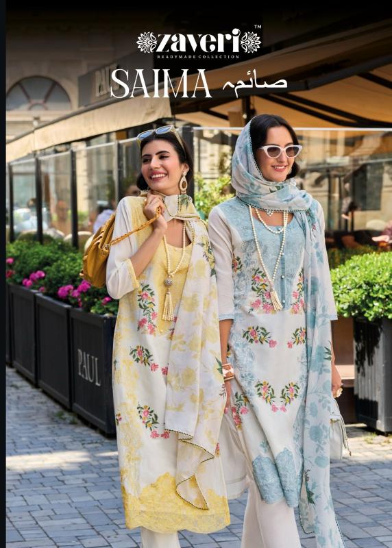 Zaveri presents SAIMA Salwar Kameez Wholesale catalog