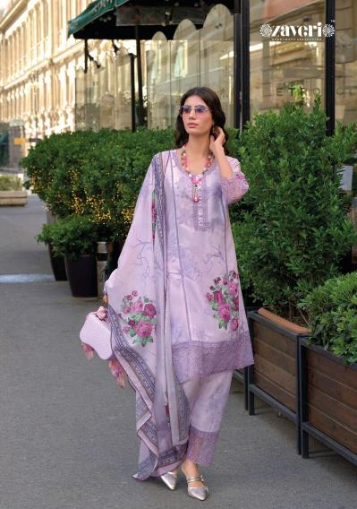 Zaveri Zulika Designer Cotton Dress Materials Wholesale catalog