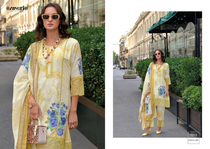 Zaveri Zulika Designer Cotton Dress Materials Wholesale catalog