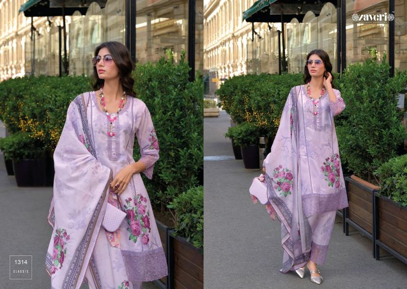 Zaveri Zulika Designer Cotton Dress Materials Wholesale catalog