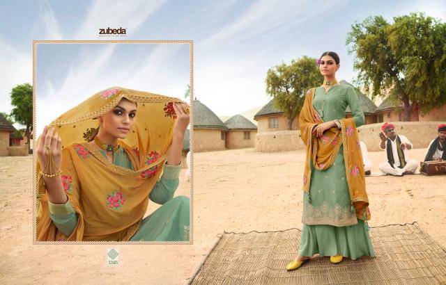Zubeda Inaya Dola Jacquard Salwar Kameez Wholesale catalog