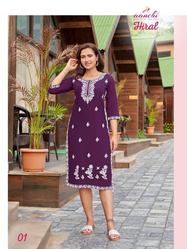Aanchi HIRAL KURTI wholesale catalog