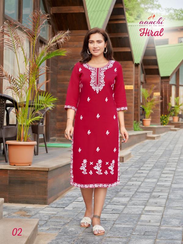 Aanchi HIRAL KURTI wholesale catalog
