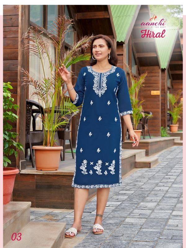 Aanchi HIRAL KURTI wholesale catalog