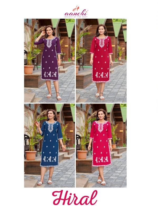 Aanchi HIRAL KURTI wholesale catalog