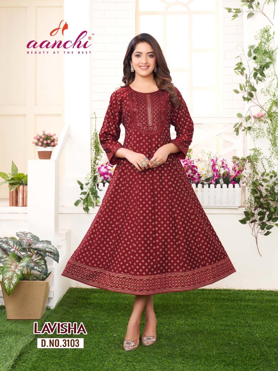 Aanchi LAVISHA KURTI Wholesale catalog