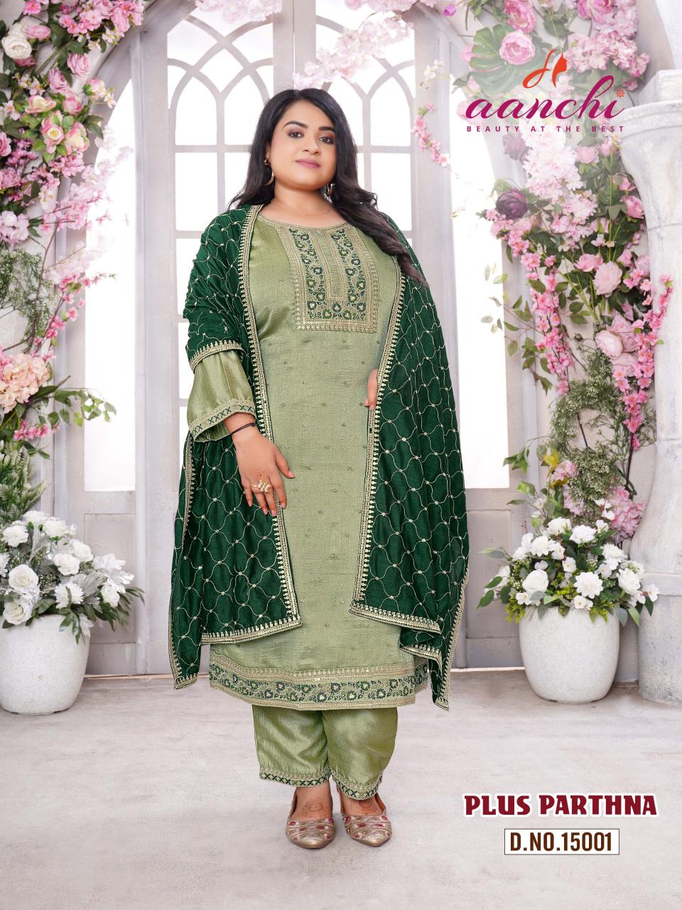Aanchi PLUS PARTHANA KURTA Wholesale catalog