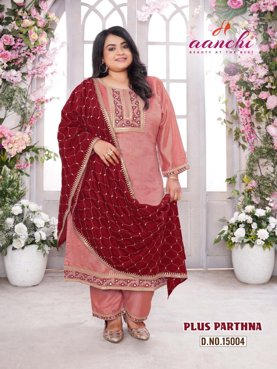 Aanchi PLUS PARTHANA KURTA Wholesale catalog