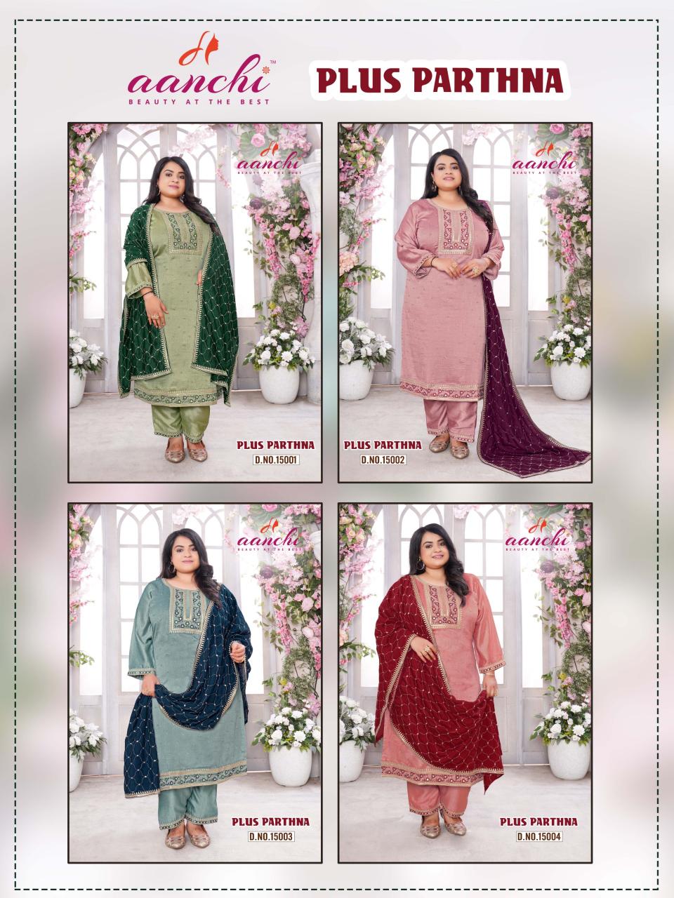 Aanchi PLUS PARTHANA KURTA Wholesale catalog