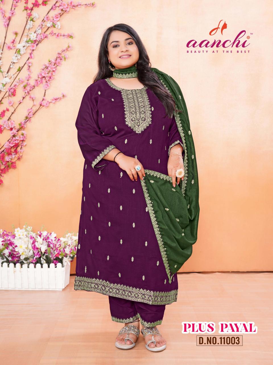 Aanchi PLUS PAYAL KURTI wholesale catalog