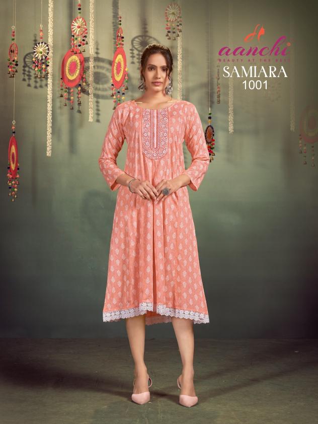 Aanchi SAMIARA KURTI wholesale catalog