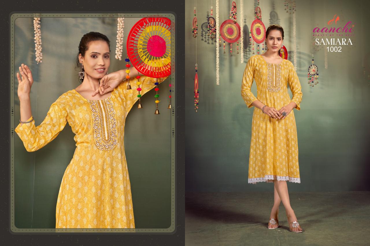 Aanchi SAMIARA KURTI wholesale catalog