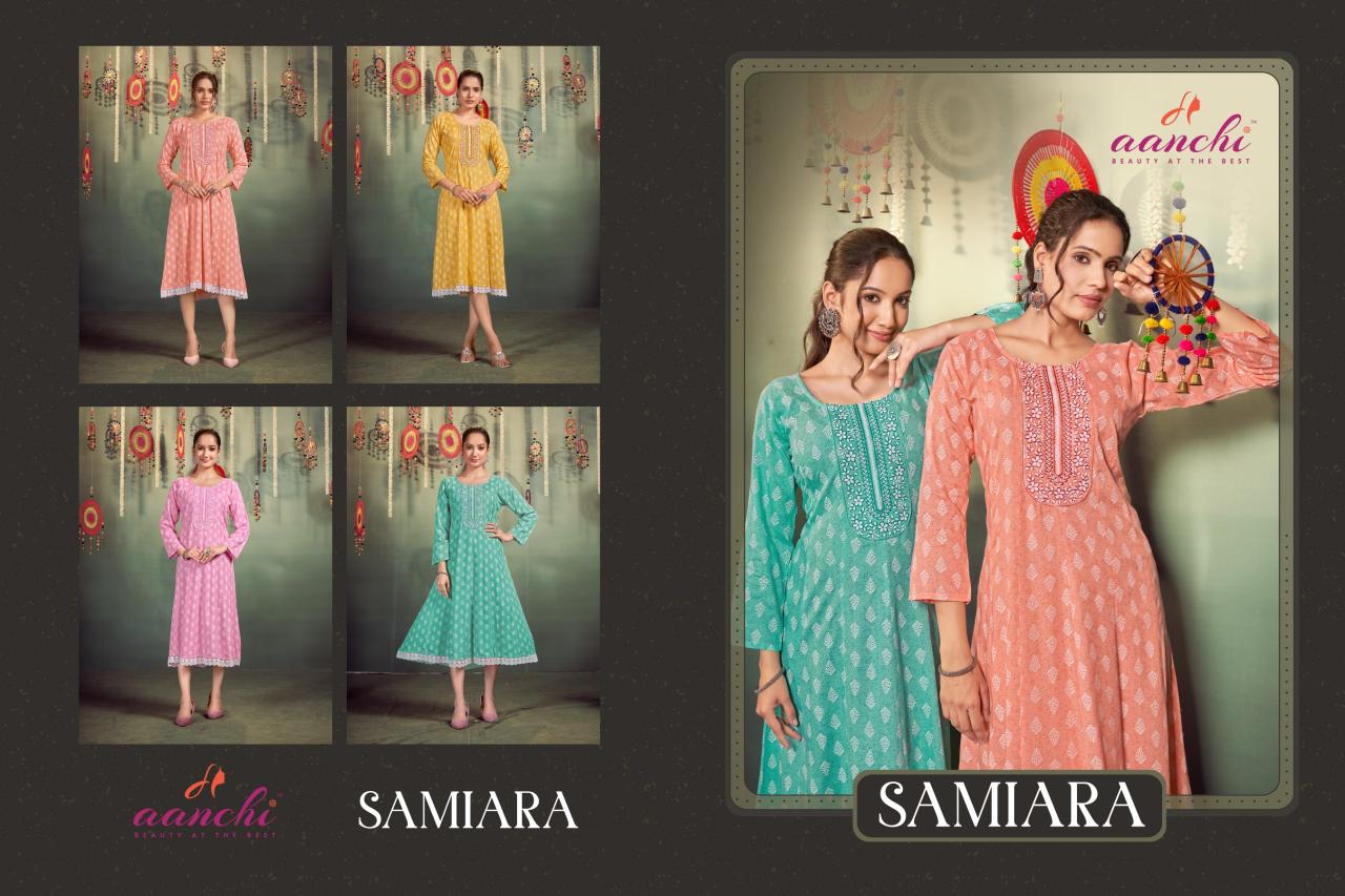 Aanchi SAMIARA KURTI wholesale catalog
