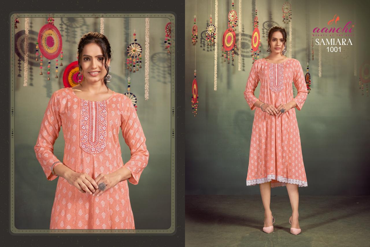 Aanchi SAMIARA KURTI wholesale catalog