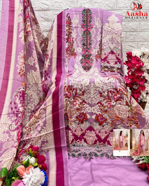 Aasha 1088 And 1089 Cotton Dupatta Salwar Kameez Wholesale catalog