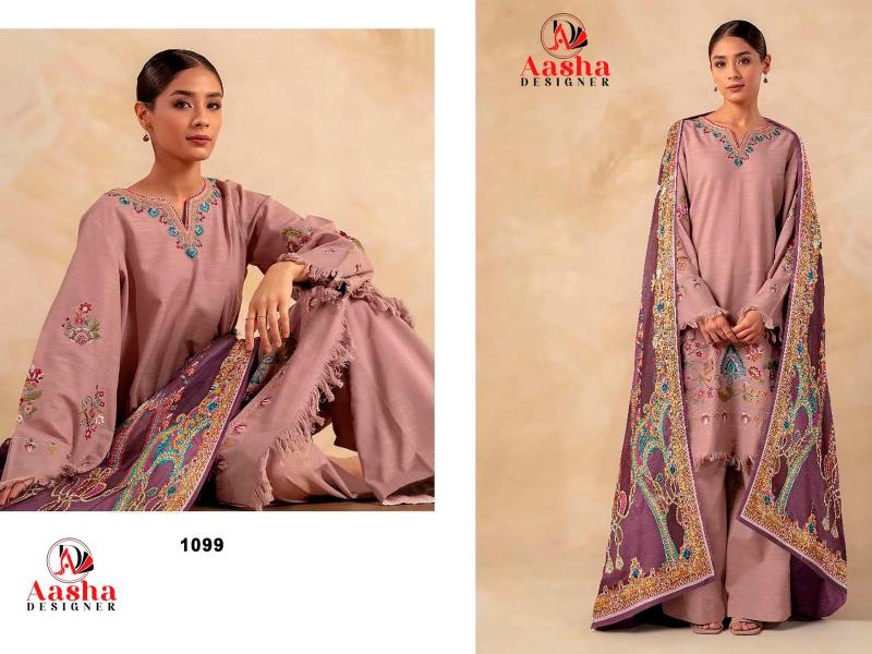 Aasha 1099 Rayon Pakistani Salwar Kameez wholesale catalog