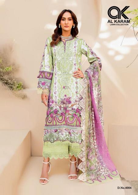 Al Karam Firdous Vol 4 Cotton Printed Dress Material Wholesale catalog