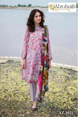 Alzohaib M Basic Cotton Dupatta Salwar Suits Wholesale catalog