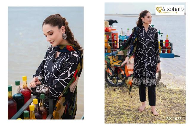 Alzohaib M Basic Cotton Dupatta Salwar Suits Wholesale catalog