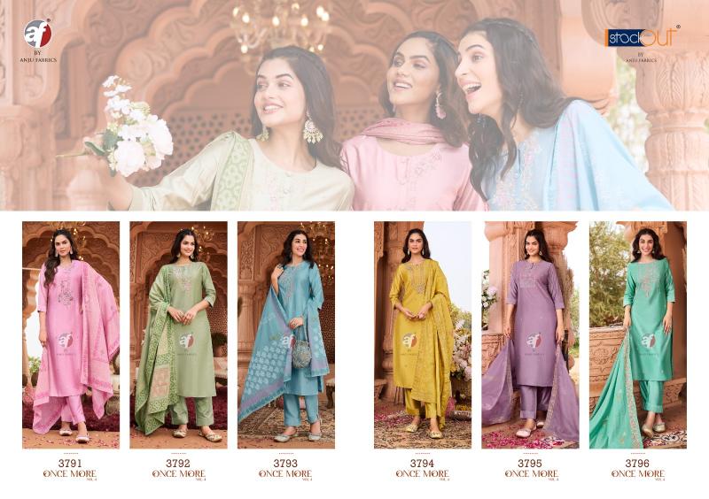 Anju Fabrics Once More vol 4 Kurti Wholesale catalog