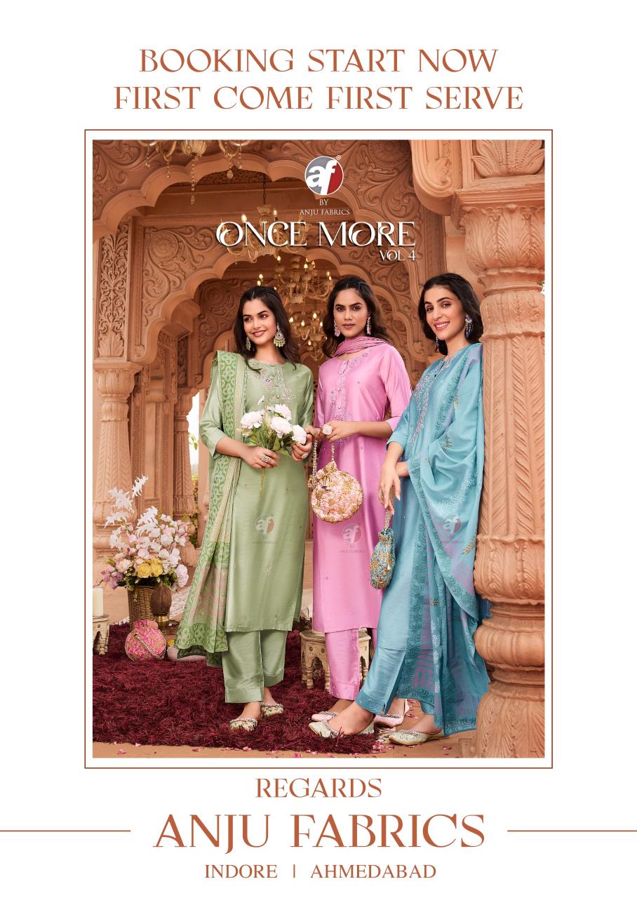 Anju Fabrics Once More vol 4 Kurti Wholesale catalog