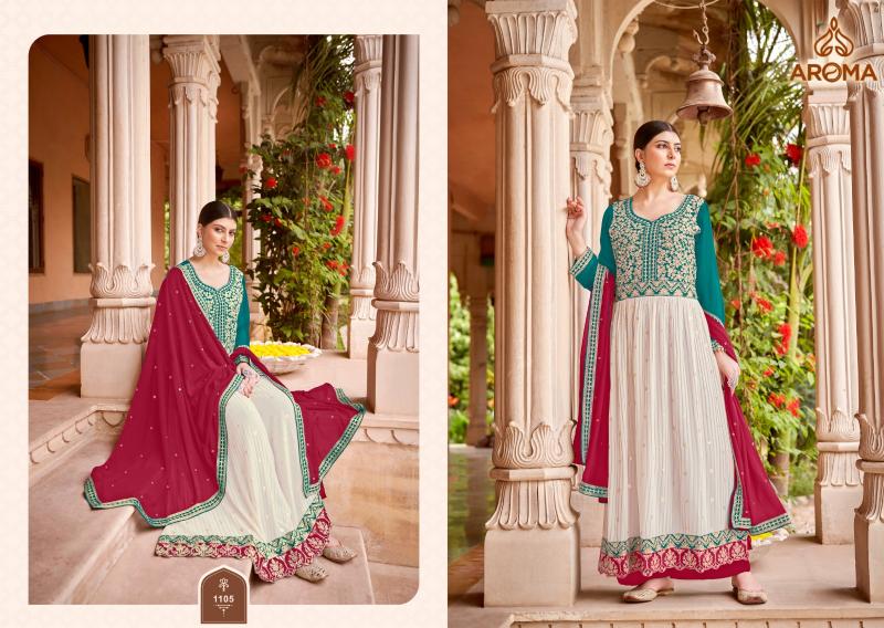 Aroma Minakari Georgette Designer Salwar Kameez Wholesale catalog