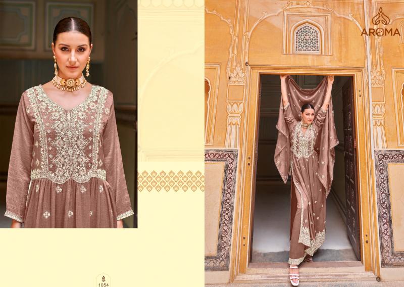 Aroma Unni Premium Silk Designer Salwar Kameez Wholesale catalog