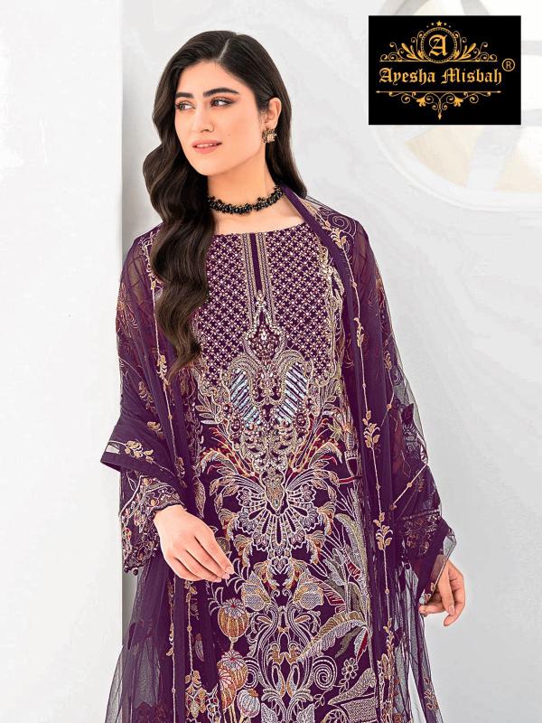 Ayesha Misbah 252 Georgette Salwar Kameez Wholesale catalog