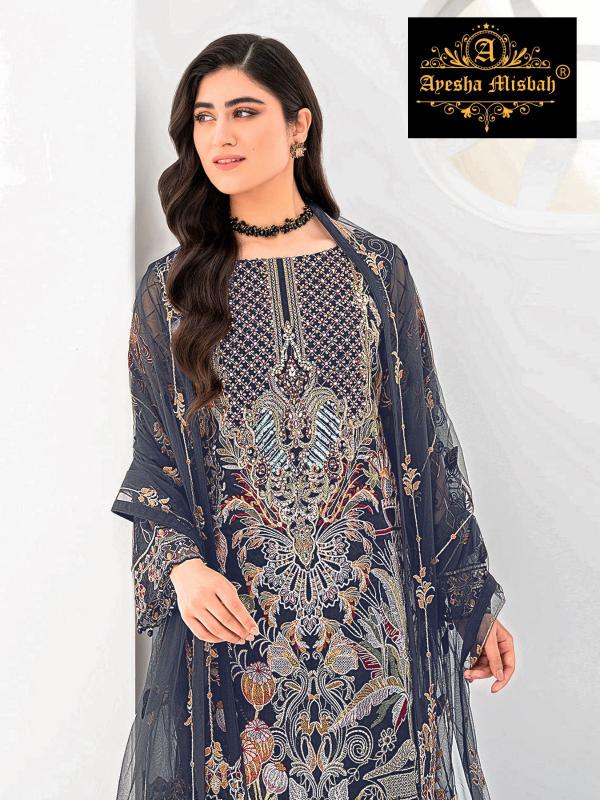 Ayesha Misbah 252 Georgette Salwar Kameez Wholesale catalog