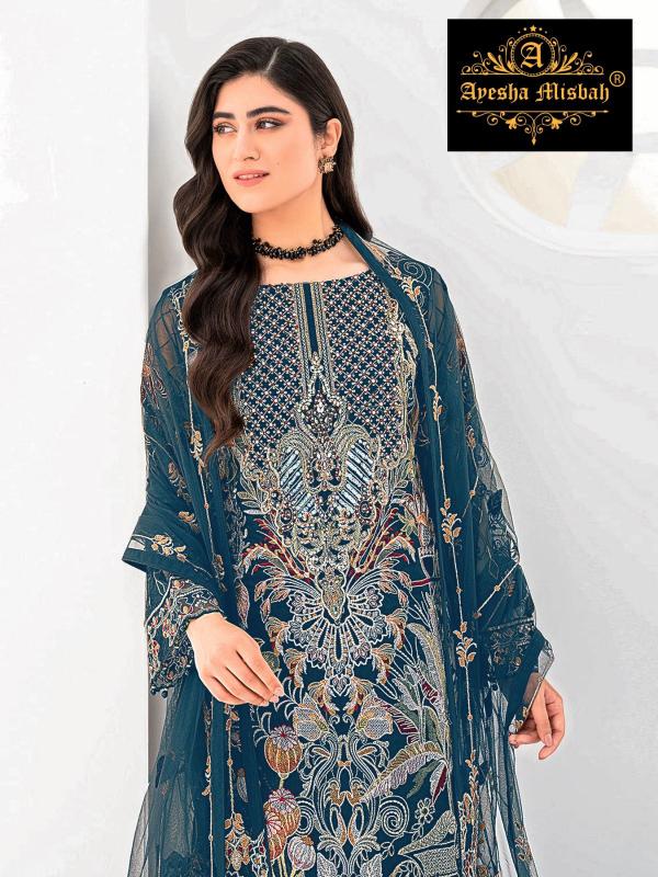 Ayesha Misbah 252 Georgette Salwar Kameez Wholesale catalog