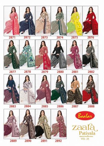 Baalar Zara Patiyala Vol-28 – Dress Material - Wholesale Catalog