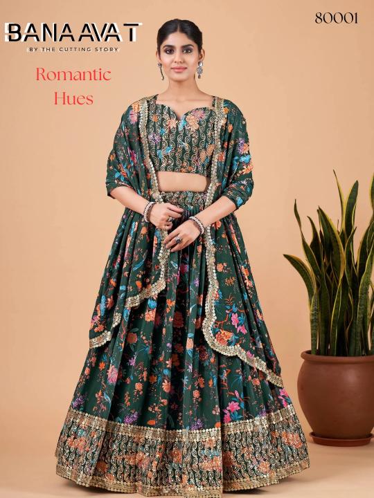 Banaavat Romantic Hues Vol 1 Georgette Lehenga Choli wholeale catalog