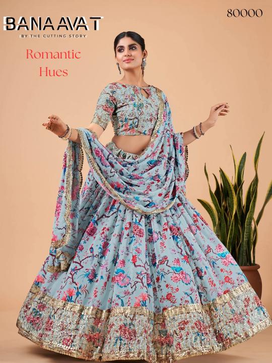 Banaavat Romantic Hues Vol 1 Georgette Lehenga Choli wholeale catalog