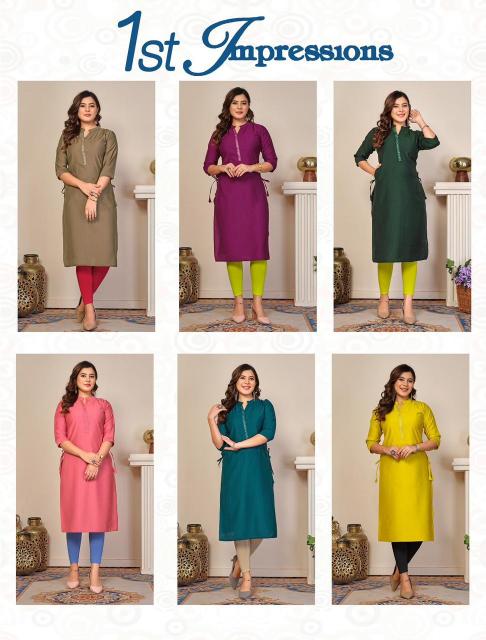 BEAUTY QUEEN 1st Impression Kurti Wholesale catalog