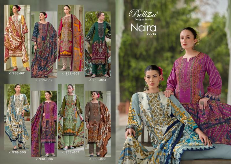 Belliza Naira Vol 60 Cotton Digital Printed Dress Material wholesale catalog