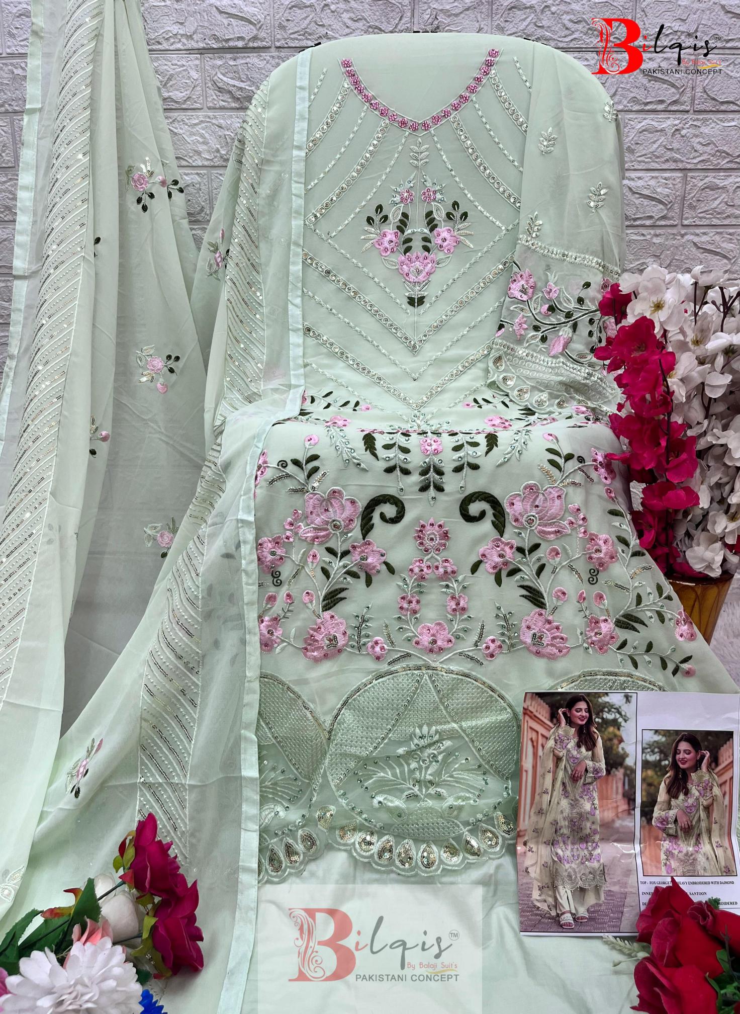 Bilqis B 67 Georgette Salwar Kameez Wholesale catalog
