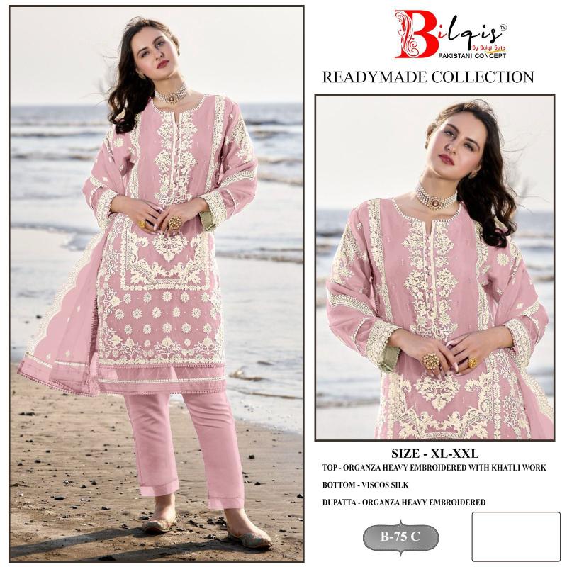 Bilqis B 75 A To D salwar kameez Wholesale catalog