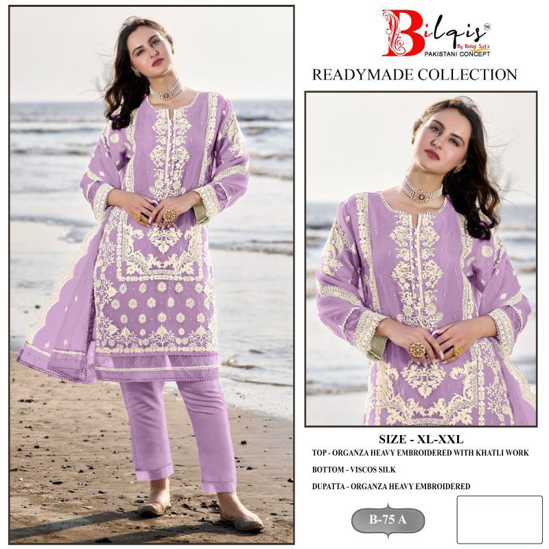 Bilqis B 75 A To D salwar kameez Wholesale catalog