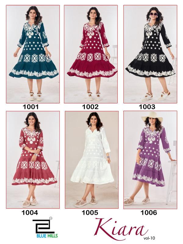 Blue Hills Kiara Vol 10 Kurti Wholesale catalog