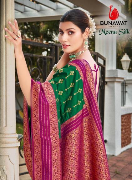 BUNAWAT MEENA SILK Saree Wholesale catalog