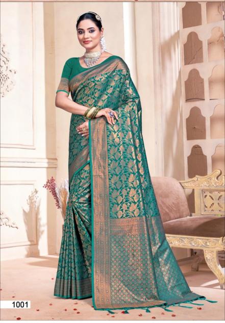 BUNAWAT Rajwadi Vol 09 Banarasi Silk Saree Wholesale catalog