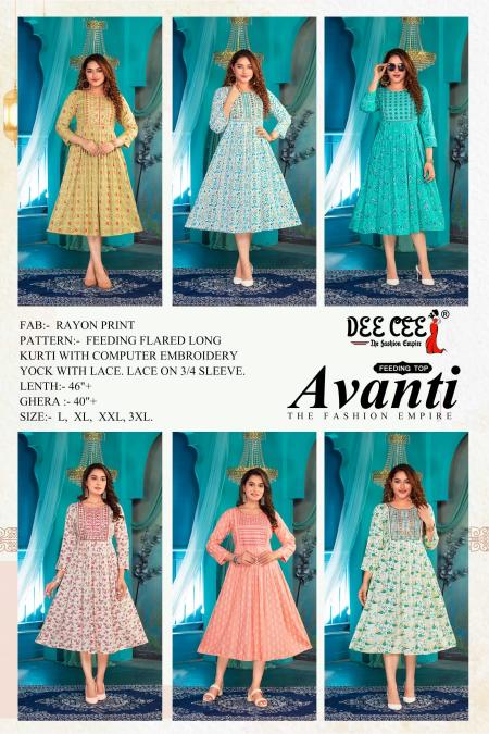 DEECEE AVANTI Kurti Wholesale catalog