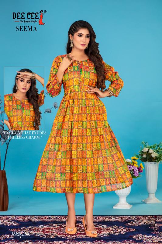 DEECEE SEEMA Kurti Wholesale catalog
