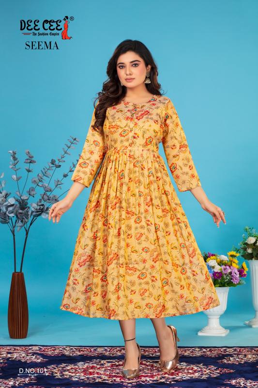 DEECEE SEEMA Kurti Wholesale catalog